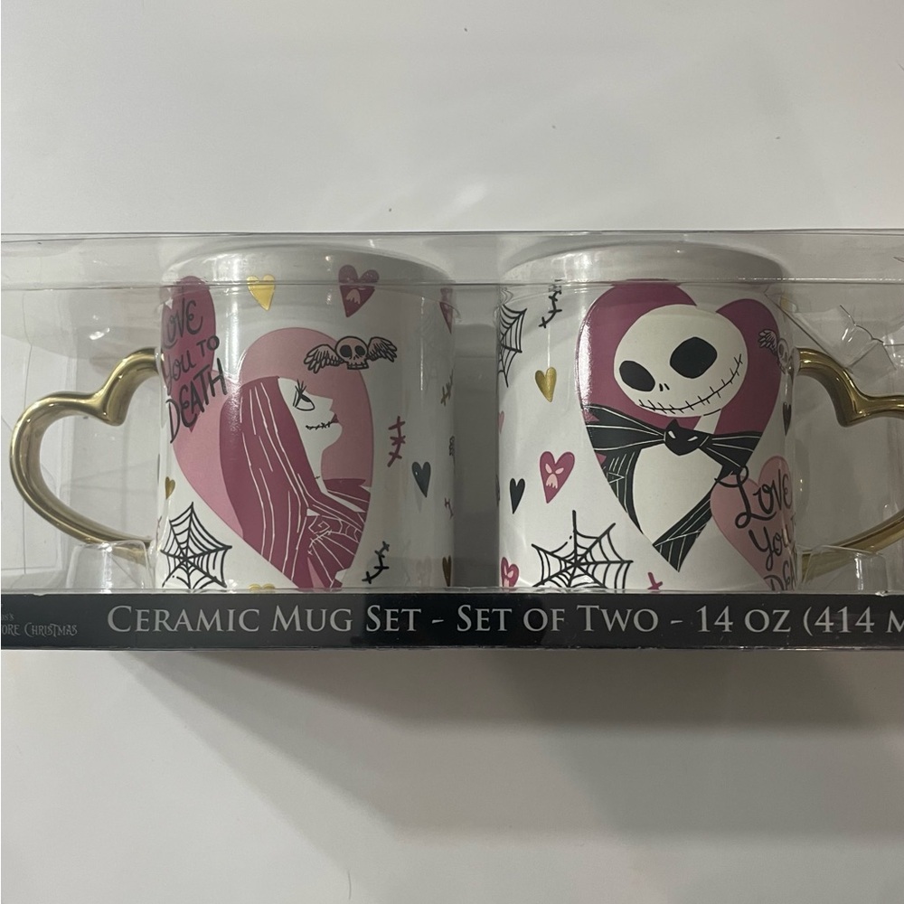 Silver Buffalo Disney Nightmare Before Christmas Jack and Sally Ceramic Mug - Picture 4 of 4